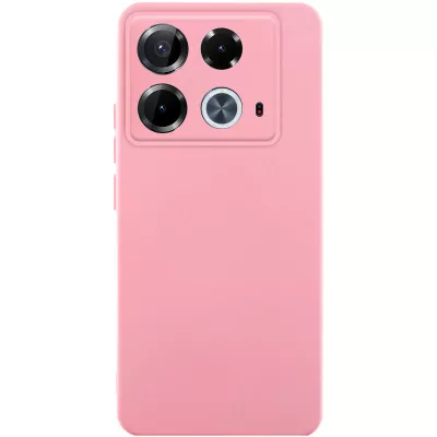 Чохол TPU GETMAN Liquid Silk Full Camera для Infinix Note 40 4G Рожевий / Pink