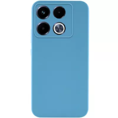 Чохол TPU GETMAN Liquid Silk Full Camera для Infinix Note 40 Pro 4G Блакитний / Blue