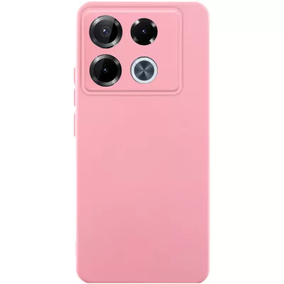 Чохол TPU GETMAN Liquid Silk Full Camera для Infinix Note 40 Pro 4G Рожевий / Pink