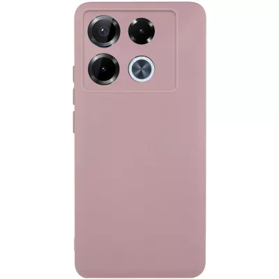 Чохол TPU GETMAN Liquid Silk Full Camera для Infinix Note 40 Pro 4G Рожевий / Pink Sand