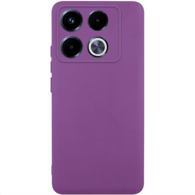 Чохол TPU GETMAN Liquid Silk Full Camera для Infinix Note 40 Pro 4G Фіолетовий / Grape