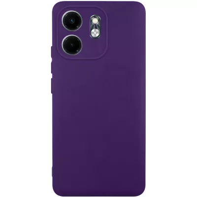 Чохол TPU GETMAN Liquid Silk Full Camera для Infinix Smart 9 4G / Hot 50i Темно фіолетовий / Dark Purple