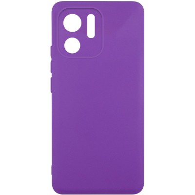 Чохол TPU GETMAN Liquid Silk Full Camera для Motorola Edge 40 Фіолетовий / Purple