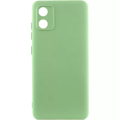 Чохол TPU GETMAN Liquid Silk Full Camera для Motorola Moto E13 Зелений / Pistachio