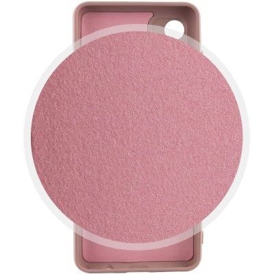 Чохол TPU GETMAN Liquid Silk Full Camera для Motorola Moto E13 Рожевий / Pink Sand