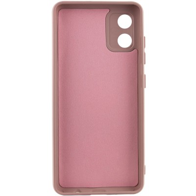 Чохол TPU GETMAN Liquid Silk Full Camera для Motorola Moto E13 Рожевий / Pink Sand