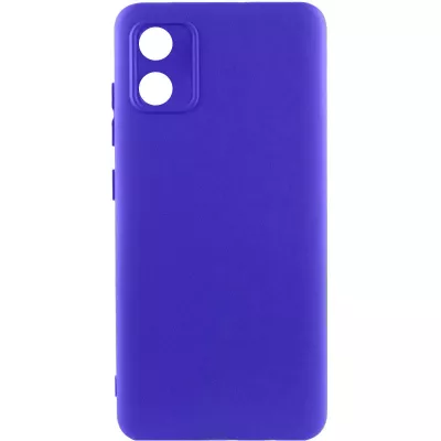 Чохол TPU GETMAN Liquid Silk Full Camera для Motorola Moto E13 Синій / Iris