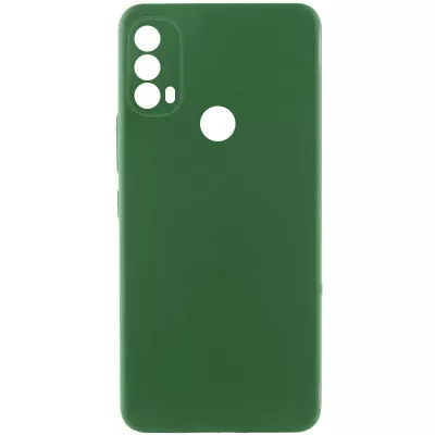 Чохол TPU GETMAN Liquid Silk Full Camera для Motorola Moto E40 Зелений / Dark green