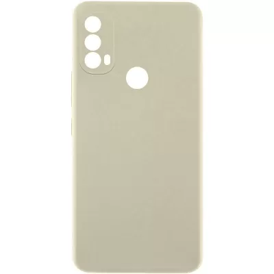 Чохол TPU GETMAN Liquid Silk Full Camera для Motorola Moto E40 Песочный / Sand