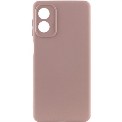 Чохол TPU GETMAN Liquid Silk Full Camera для Motorola Moto G04 / E14 Рожевий / Pink Sand