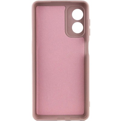 Чохол TPU GETMAN Liquid Silk Full Camera для Motorola Moto G04 / E14 Рожевий / Pink Sand
