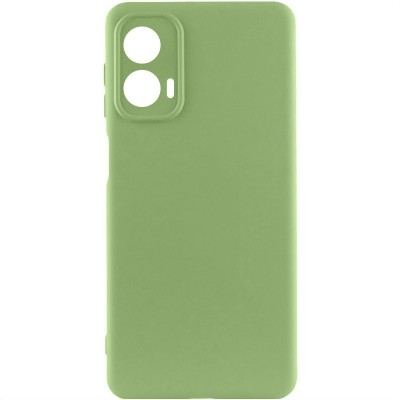 Чохол TPU GETMAN Liquid Silk Full Camera для Motorola Moto G24 Зелений / Pistachio
