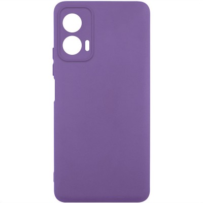 Чохол TPU GETMAN Liquid Silk Full Camera для Motorola Moto G24 Фіолетовий / Amethyst