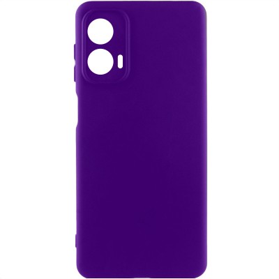 Чохол TPU GETMAN Liquid Silk Full Camera для Motorola Moto G24 Фіолетовий / Ultra Violet