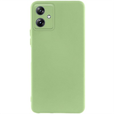 Чохол TPU GETMAN Liquid Silk Full Camera для Motorola Moto G54 Зелений / Pistachio