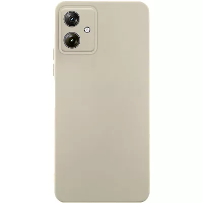 Чохол TPU GETMAN Liquid Silk Full Camera для Motorola Moto G54 Песочный / Sand