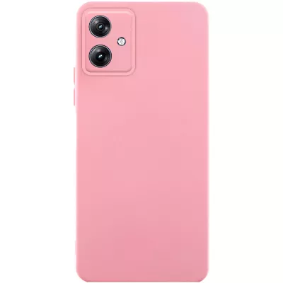 Чохол TPU GETMAN Liquid Silk Full Camera для Motorola Moto G54 Рожевий / Pink