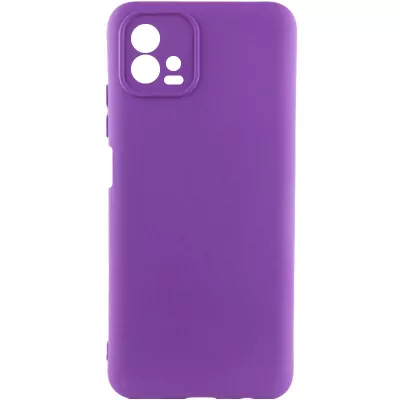 Чохол TPU GETMAN Liquid Silk Full Camera для Motorola Moto G72 Фіолетовий / Purple