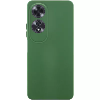 Чохол TPU GETMAN Liquid Silk Full Camera для Oppo A60 4G Зелений / Dark green