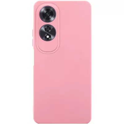 Чохол TPU GETMAN Liquid Silk Full Camera для Oppo A60 4G Рожевий / Pink