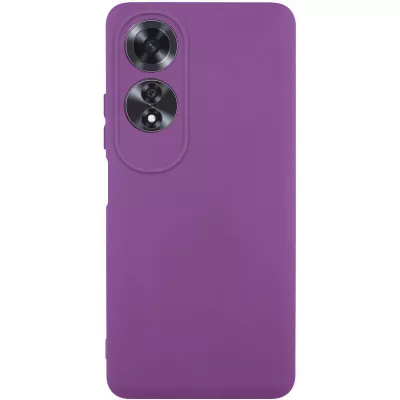 Чохол TPU GETMAN Liquid Silk Full Camera для Oppo A60 4G Фіолетовий / Grape