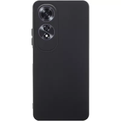 Чохол TPU GETMAN Liquid Silk Full Camera для Oppo A60 4G Чорний / Black