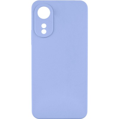Чохол TPU GETMAN Liquid Silk Full Camera для Oppo A78 4G Бузковий / Light purple