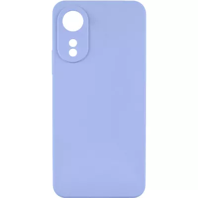 Чохол TPU GETMAN Liquid Silk Full Camera для Oppo A78 4G Бузковий / Light purple