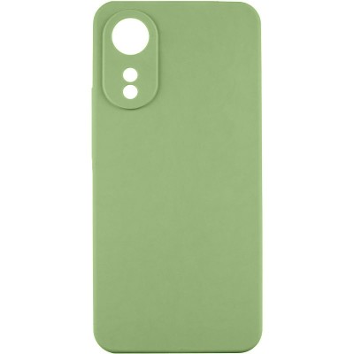 Чохол TPU GETMAN Liquid Silk Full Camera для Oppo A78 4G Зелений / Pistachio