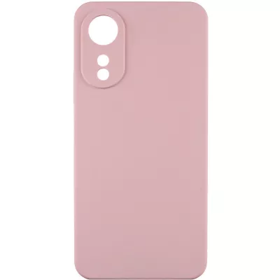 Чохол TPU GETMAN Liquid Silk Full Camera для Oppo A78 4G Рожевий / Pink Sand