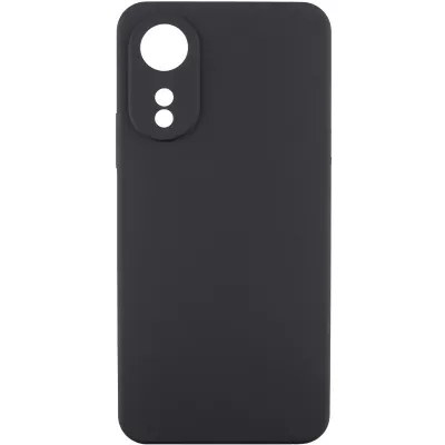 Чохол TPU GETMAN Liquid Silk Full Camera для Oppo A78 4G Чорний / Black