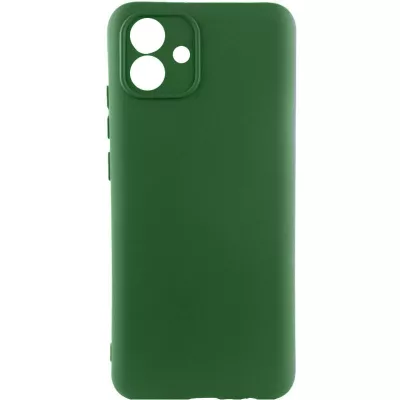 Чохол TPU GETMAN Liquid Silk Full Camera для Samsung Galaxy A04 Зелений / Dark green
