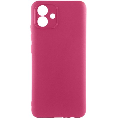 Чохол TPU GETMAN Liquid Silk Full Camera для Samsung Galaxy A04e Бордовий / Marsala