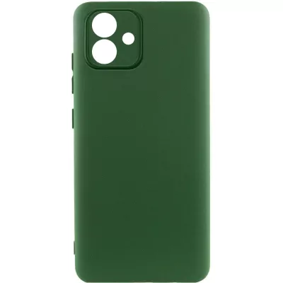 Чохол TPU GETMAN Liquid Silk Full Camera для Samsung Galaxy A05 Зелений / Dark green