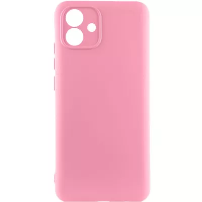 Чохол TPU GETMAN Liquid Silk Full Camera для Samsung Galaxy A05 Рожевий / Pink