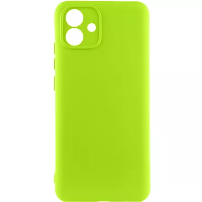 Чохол TPU GETMAN Liquid Silk Full Camera для Samsung Galaxy A05 Салатовий / Neon Green