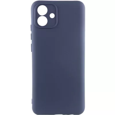Чохол TPU GETMAN Liquid Silk Full Camera для Samsung Galaxy A05 Синій / Midnight Blue