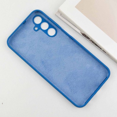 Чохол TPU GETMAN Liquid Silk Full Camera для Samsung Galaxy A05s Синій / Navy Blue