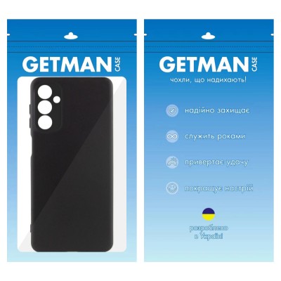 Чохол TPU GETMAN Liquid Silk Full Camera для Samsung Galaxy A05s Чорний / Black