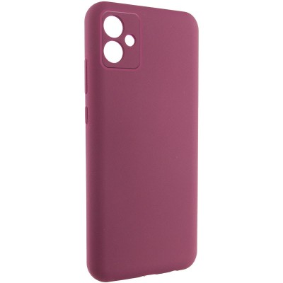 Чохол TPU GETMAN Liquid Silk Full Camera для Samsung Galaxy A06 Бордовий / Marsala