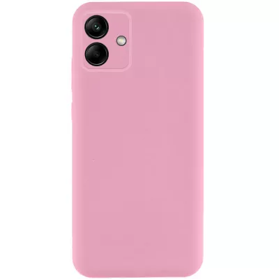 Чохол TPU GETMAN Liquid Silk Full Camera для Samsung Galaxy A06 Рожевий / Pink