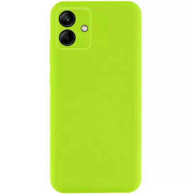 Чохол TPU GETMAN Liquid Silk Full Camera для Samsung Galaxy A06 Салатовий / Neon Green
