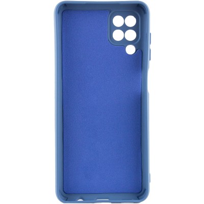 Чохол TPU GETMAN Liquid Silk Full Camera для Samsung Galaxy A12 Синій / Navy Blue