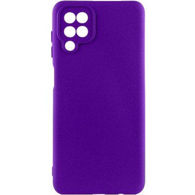 Чохол TPU GETMAN Liquid Silk Full Camera для Samsung Galaxy A12 Фіолетовий / Ultra Violet Чохол TPU GETMAN Liquid Silk Full Camera для Samsung Galaxy A12 Фіолетовий / Ultra Violet