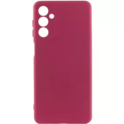 Чохол TPU GETMAN Liquid Silk Full Camera для Samsung Galaxy A15 4G/5G / M15 5G Бордовий / Marsala