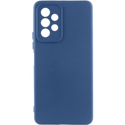 Чохол TPU GETMAN Liquid Silk Full Camera для Samsung Galaxy A23 4G Синій / Navy Blue