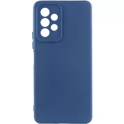 Чохол TPU GETMAN Liquid Silk Full Camera для Samsung Galaxy A23 4G Синій / Navy Blue