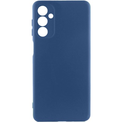 Чохол TPU GETMAN Liquid Silk Full Camera для Samsung Galaxy A24 4G Синій / Navy Blue