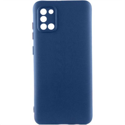 Чохол TPU GETMAN Liquid Silk Full Camera для Samsung Galaxy A31 Синій / Navy Blue