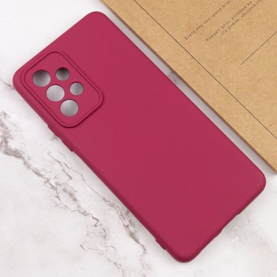 Чохол TPU GETMAN Liquid Silk Full Camera для Samsung Galaxy A33 5G Бордовий / Marsala